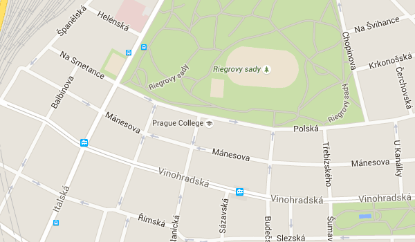 Prague College na mapě