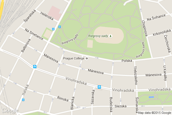 Prague College na mapě