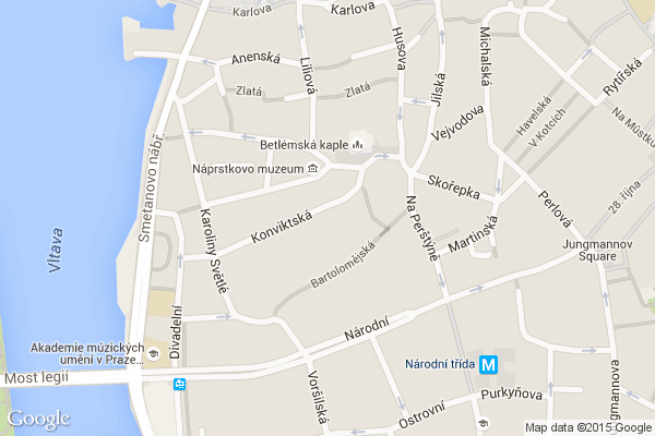 Fakulta dopravní ČVUT Praha na mapě