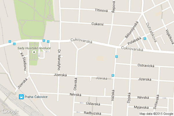 Gymnázium Čakovice na mapě