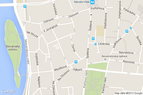 Evangelická teologická fakulta UK Praha na mapě